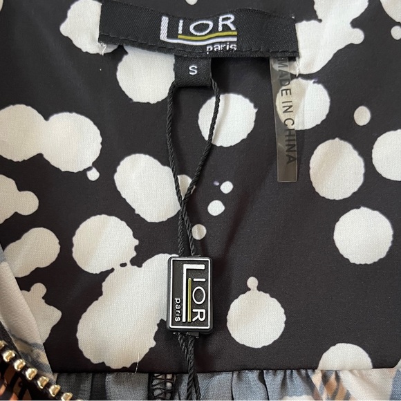 Lior Paris Women’s Multicolored Half Zip Up Top Size Small - Picture 4 of 11